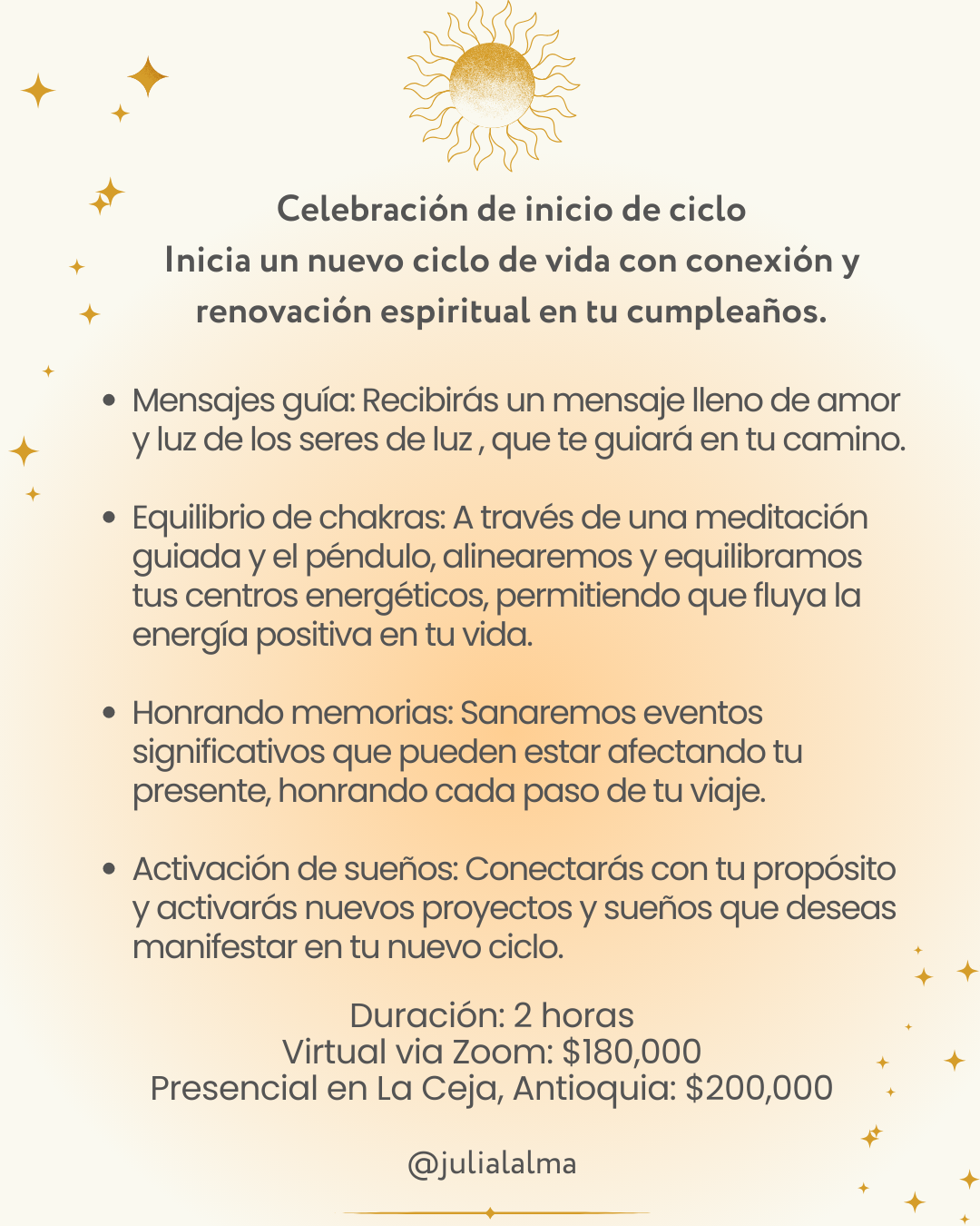 Celebración inicio de ciclo (Sesión de cumpleaños)