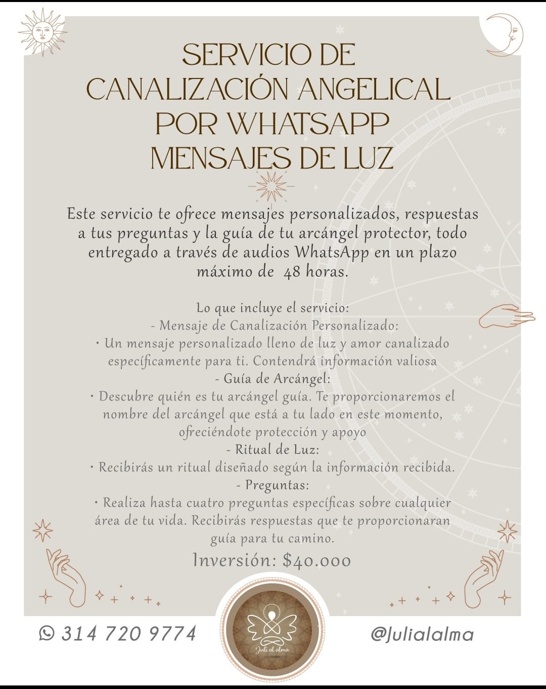 Canalización Angelical Whatsapp